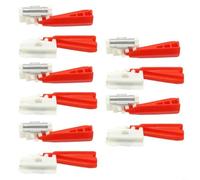 HpLive Lot de 10 clips de fixation pour revêtement de toit A2016980160 Compatible avec Mercedes W201 190E W124 300 320 200 220 500 400 280 Coup LK Rouge Pièce de rechange ABS