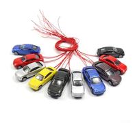 HpLive Lot de 10 modèles de voitures avec lumière 1:87~1:100 Convient pour HO/TT Scale Illuminated Model Car