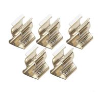 HpLive Lot de 10 pinces à outils en acier à ressort à base étroite, type d'ouverture, pinces à ressort pour brosses roues tuyaux abri de jardin garage armoire de rangement organisation (6 mm)