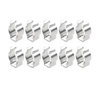 HpLive Lot de 10 pinces à outils en acier à ressort à base étroite, type d'ouverture, pinces à ressort pour brosses roues tuyaux abri de jardin garage armoire de rangement organisation (16 mm)