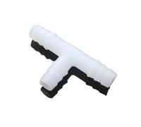 HpLive Lot de 10 raccords de tuyau en T PE blanc 4/5/6/8 mm Raccord en plastique à trois voies pour tuyau de pompe à air d'aquarium, résistant à la pression et à la chaleur jusqu'à 100 °C, pour (8 mm)