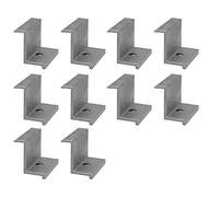 HpLive Lot de 10 supports de panneau photovoltaïque en alliage d'aluminium - 30 mm