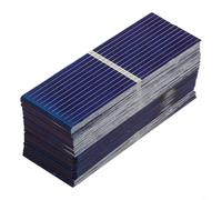 HpLive Lot de 100 mini cellules solaires en silicium polycristallin 52 x 19 mm 0,5 V 0,17 W pour projets de panneaux solaires DIY