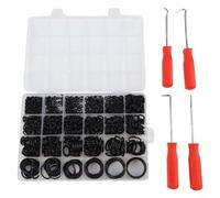 HpLive Lot de 1020 joints toriques en caoutchouc nitrile pour la réparation de climatisation de voiture avec boîte de rangement et outils à crochet (1020 pièces avec outil)