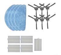 HpLive Lot de 15 accessoires de rechange pour aspirateur robot Zigma Spark, filtre, brosse latérale, chiffon pour aspirateur robot 980 981