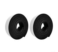 HpLive Lot de 2 bandes d'étanchéité autocollantes en mousse EVA - 2 m - Pour fenêtre et porte - Noir (20 mm)