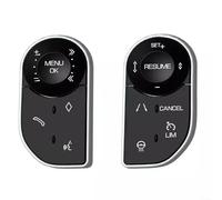 HpLive Lot de 2 boutons de commande au volant en plastique pour Land Rover Range Rover L405 Sport L494 Discovery 5 L462 Noir