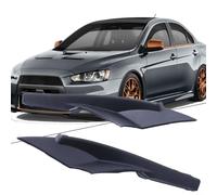 HpLive Lot de 2 carénages de pare-brise avant pour Mitsubishi Lancer pour Evo 2008 à 2017 - Noir ABS résistant à la chaleur OE 7405A191 7405A192 - Gauche et droite - Protection contre les