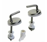 HpLive Lot de 2 charnières pour abattant de WC avec charnières en acier inoxydable