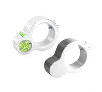 HpLive Lot de 2 embouts de niveau à bulle, outil de nivellement rond compatible avec perceuse électrique pour décoration murale et pose de tuyaux, blanc