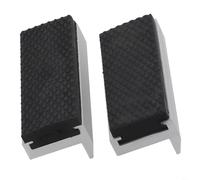 HpLive Lot de 2 mâchoires de protection pour étau de 3-8" en alliage d'aluminium et caoutchouc avec fixation magnétique, motif losange antidérapant pour plus de sécurité (3 in/75 mm)