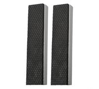 HpLive Lot de 2 mâchoires de protection pour étau de 3-8" en alliage d'aluminium et caoutchouc avec fixation magnétique, motif losange antidérapant pour plus de sécurité (4 in/100 mm)