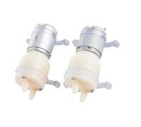 HpLive Lot de 2 pompes à membrane auto-amorçantes pour mini moteur CC 12 V avec boîtier en acier inoxydable et silicone de qualité alimentaire, 9 mm