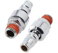 HpLive Lot de 2 raccords d'air comprimé 1/4" raccord rapide pneumatique 20PM compresseur d'air pour rotation à 360 degrés