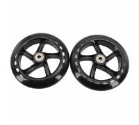 HpLive Lot de 2 Roues de Scooter silencieuses en polyuréthane pour Scooters, Patins à roulettes, Chariots de Courses (145mm*30mm Translucent)