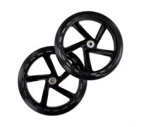 HpLive Lot de 2 Roues de Scooter silencieuses en polyuréthane pour Scooters, Patins à roulettes, Chariots de Courses (200mm*40mm Translucent)