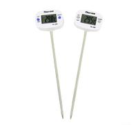 HpLive Lot de 2 thermomètres de cuisson numériques en acier inoxydable pour griller, cuire, rôtir, faire bouillir du lait et de l'eau