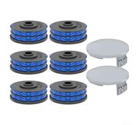 HpLive Lot de 3/6 bobines de débroussailleuse avec couvercle de 1,65 mm de diamètre et 8,3 m de longueur pour RLT4027, RLT4125, RLT5027, RLT5127, RLT6030, RLT6130 (6 bobines + 2 couvercles)
