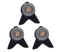 HpLive Lot de 3 adaptateurs de cartouches de gaz en alliage d'aluminium - Adaptateur de raccordement pour réchaud de camping et brûleur à gaz d'extérieur (rouge)