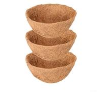 HpLive Lot de 3 doublures en fibre de coco pour panier suspendu de 20,3 cm, 25,4 cm, 30,5 cm, 30,5 cm, 40,6 cm pour la croissance des plantes, des fleurs, pour intérieur et extérieur, jardin, porche,