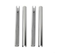 HpLive Lot de 4 cache-tuyaux de chauffage - 15 mm - Revêtement pour tuyaux de radiateur (200 mm chromé)