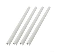 HpLive Lot de 4 cache-tuyaux de radiateur de 15 mm - 500 mm - Blanc