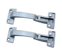HpLive Lot de 4 charnières de porte d'armoire - Charnières de porte pliables - Pour portes en bois - Pour meubles, armoire, 124 x 50 mm