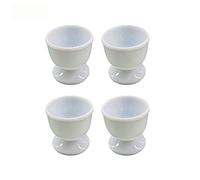 HpLive Lot de 4 coquetiers pour petit-déjeuner, coquetiers pour brunch, blanc