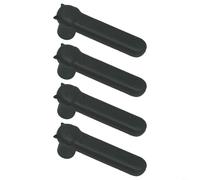 HpLive Lot de 4 housses de poignée de porte en silicone, gant de dessin animé, absorption des chocs, protection contre le bruit, matériau souple, résistant aux rayures, 12,8 x 2,8 x 3,5 cm, pour