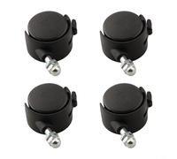 HpLive Lot de 4 roulettes de rechange pour chauffage à huile électrique, roues omnidirectionnelles (avec frein)