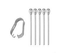 HpLive Lot de 5 pointes de rechange en métal de 20 mm avec feutre pour Samsung Galaxy Tab S11/S11 Ultra, argent (5 pièces n° 2 métalliques)