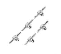 HpLive Lot de 5 raccords de retour d'huile d'injection diesel avec clapet anti-retour pour injecteurs Bosch 110, 2 voies/3 voies en plastique + caoutchouc ou fer, noir/argent (D)