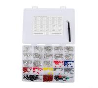 HpLive Lot de 500 broches de connecteur avec 6 tailles de 1 à 3,5 mm en cuivre étamé pour l'électricité automobile et les réparations de bricolage avec outil d'extraction