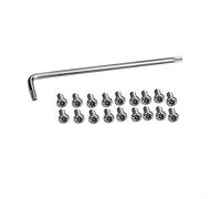 HpLive Lot de 54 vis en acier pour couvercle inférieur de scooter électrique Ninebot Max G30 10 x 4 mm avec clé