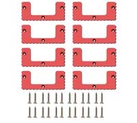 HpLive Lot de 8 taquets de montage pour système Packout Mounting Cleats en plastique ABS, porte-outils compatibles pour mur ou sous établi