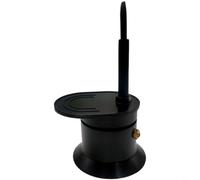 HpLive Machine à expresso portable, pour mini moka pot, cafetière en aluminium, portion unique compacte pour camping, capacité de 50 ml avec valve de sécurité, boîtier en métal léger (noir)