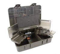 HpLive Mallette de pêche Carp avec boîte de rangement 2 + 1, matériau ABS, design multi-compartiments pour les montages de pêche et les petites pièces, convient pour la pêche en plein air et les