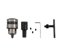 HpLive Mandrin de perçage 4 pièces B12 avec clé, plage de serrage 1,5-10 mm, métal, adaptateur pour machines CNC, fraiseuses, tours et perceuses dans le bricolage (Chuck Shaft 12 mm)