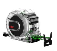 HpLive Mètre ruban de 10 x 25 m, en acier inoxydable, fluorescent, rétractable, étanche, pour la construction, la maison, les projets de bricolage