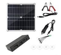 HpLive Module solaire, panneau solaire 50 W avec USB, chargeur portable pour camping, pliable, résistant aux intempéries, sortie 18 V, silicium monocristallin, surface PET