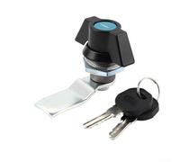 HpLive MS748-3 Boîte de distribution, serrure à loquet pivotant, serrure de meuble pour armoire électrique, boîte en métal, armoire réseau et armoire de classement (noir)