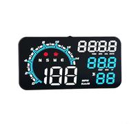 HpLive OBD2 GPS HUD Head Up Display Auto HUD pour voiture avec compteur de vitesse et surveillance, écran 5,8 pouces avec inclinomètre, test d'accélération et avertissement de fatigue pour véhicules