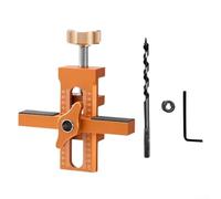 HpLive Outil d'installation de porte d'armoire en aluminium Guide de perçage Aide au marquage pour montage de meubles avec foret (A)