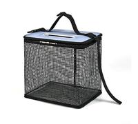 HpLive Panier à poisson pliable avec couvercle flottant Filet de rangement pour crabes, crevettes, appâts 4 mm (28 x 21 x 26)