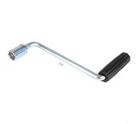HpLive Poignée de manivelle pour treuil de support de caravane avec douille de 19 mm, acier galvanisé, aide à niveler manuelle, poignée robuste pour remorque et stabilisateur de camping-car