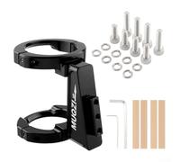 HpLive Porte-bagages avant de vélo pour vélo pliant Brompton, porte-bagages avant en aluminium avec 8 vis, compatible avec tube de 50 à 59 mm de diamètre (noir)