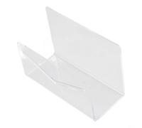HpLive Porte-lettres en acrylique transparent de 3 mm d'épaisseur - Organiseur d'enveloppes avec coussinets antidérapants - Trieur de lettres pour bureau et maison - Noir (transparent)