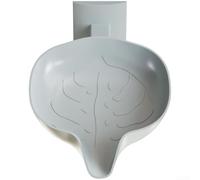 HpLive Porte-Savon Feuille Design Ajustable Perçage Porte-Savon Feuille(L Gray)