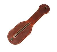 HpLive Portefeuille portable d'extérieur en polyuréthane pour pièces de monnaie, sac de ceinture léger à suspendre, pour camping et randonnée, étui résistant à l'usure, noir, rouge foncé (marron)
