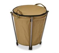 HpLive Poubelle de camping portable 20 l pliable avec PVC étanche pour activités de plein air, barbecue, pique-nique
